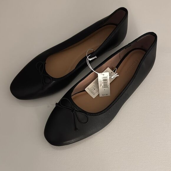 Black Ballet Flats Womens 8 Comfort Old Navy - Picture 1 of 4